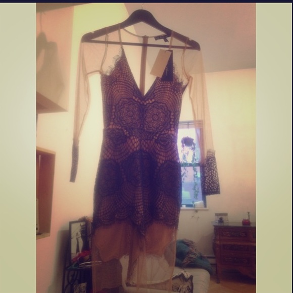 For Love & Lemons Brand New Blue Antigua Dress XS!