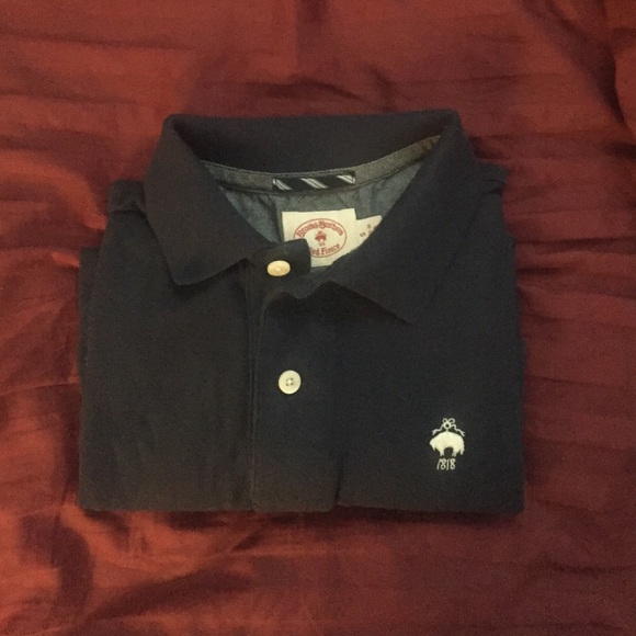 Brooks Brothers Red Fleece Polo (Small-Navy)