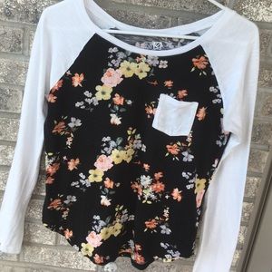 Floral long sleeve shirt