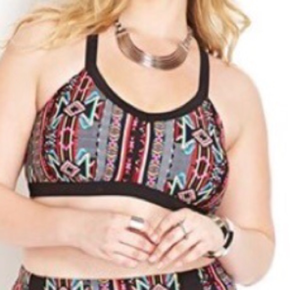 Forever 21 Other - Forever 21 plus size 1X Aztec bikini top