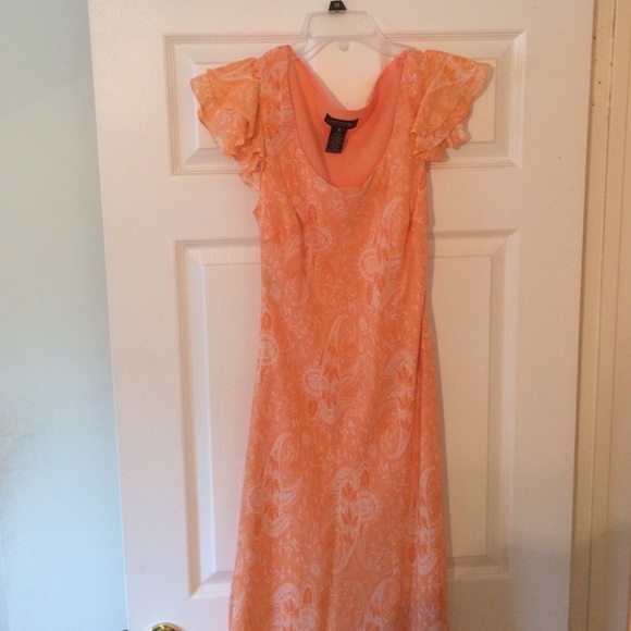 Peach romance and flirtation dress by Jones NY