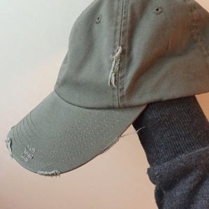 Distressed Olive green hat