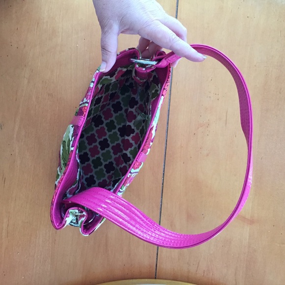 Pink and Green Vera Bradley Purse - Picture 3 of 5