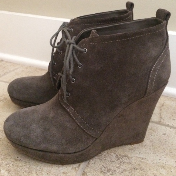 Charcoal grey booties