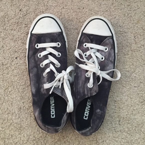 🍍one day sale🍍black tie dye converse