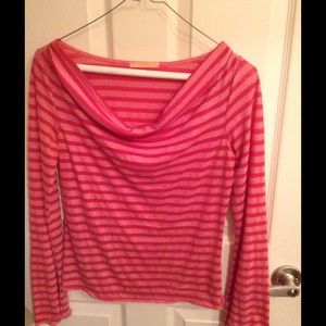 Pink striped top