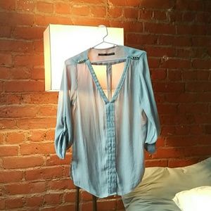 Zara basic blouse