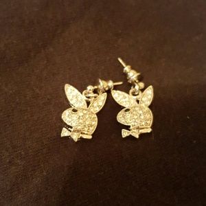Playboy bunny earrings