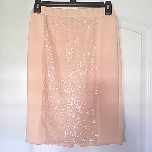 Sequin pink pencil skirt - Picture 4 of 4