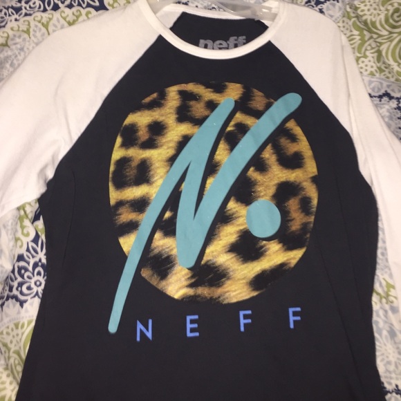 neff baseball style tee
