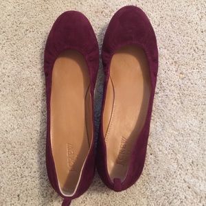 J. Crew suede flats