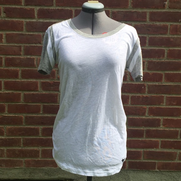 Victoria Secret Pink Athletic Stipe Shirt