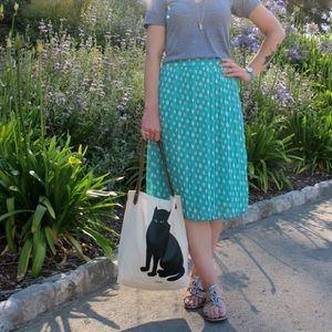 Everly Skirts - Pleated polka dot skirt Everly Skirts - Pleated polka dot skirt