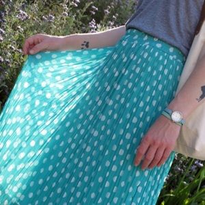 Everly Skirts - Pleated polka dot skirt Everly Skirts - Pleated polka dot skirt