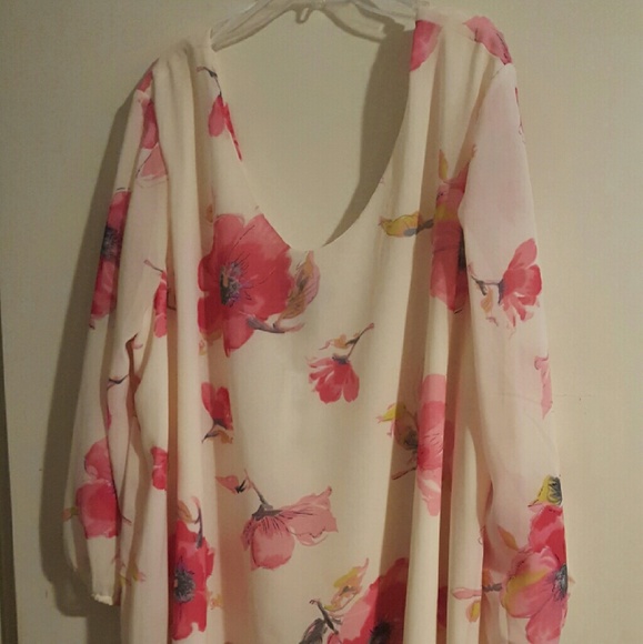 A line floral dress