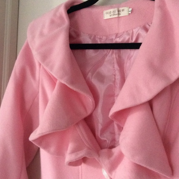 Pink wool coat - Picture 2 of 4