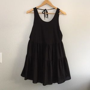 Lovers + friends flowy black dress.