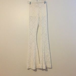 Show Me Your MuMu lace bam bam bell bottom pants
