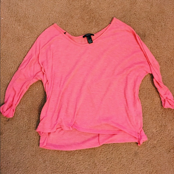 F21 Flowy Pink Top
