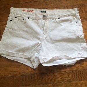 J. Crew White Denim Shorts