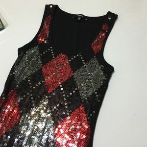 Express argyle sequin tank!