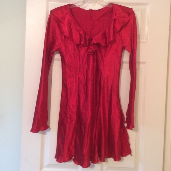 Red silk night dress/lingerie