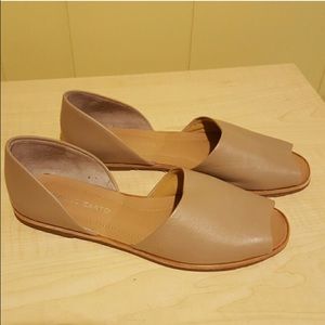 Beige Franco Sarto Open-toe flats