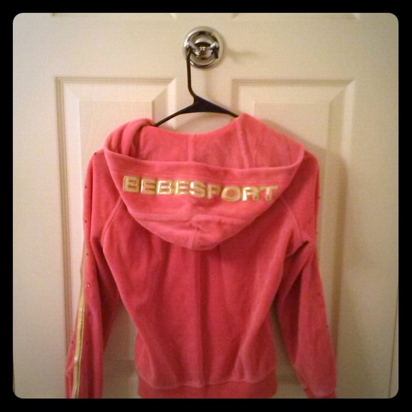 Bebe velour track suit