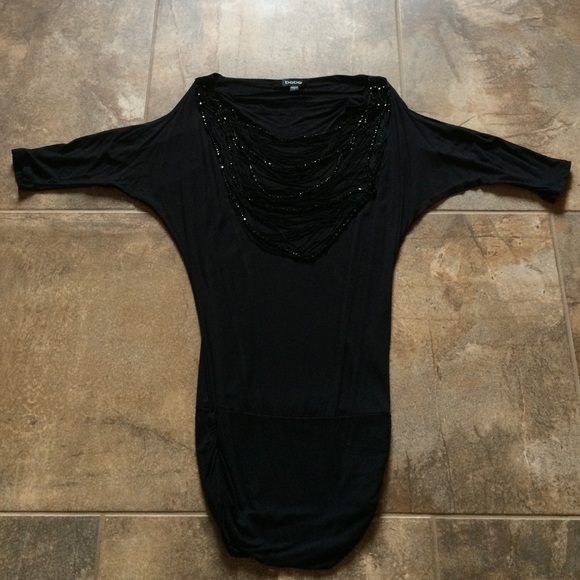 Bebe dolman beaded top, size Small