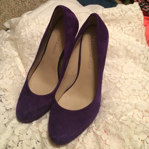 franco sarto purple shoes
