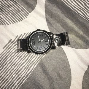 Stainless steel bezel watch