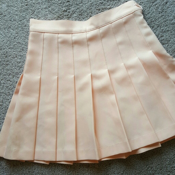 Peach Sunset American Apparel Tennis Skirt XS