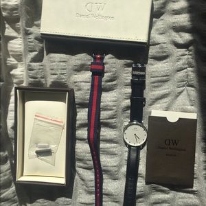 Daniel Wellington Silver Swarovski Crystal watch