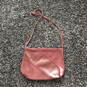 Vintage Maroon Leather Handbag