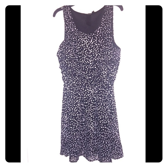 Black and White Dot Mini Dress