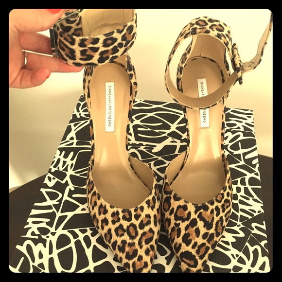 Brand new DVF Buckie Leopard Pumps