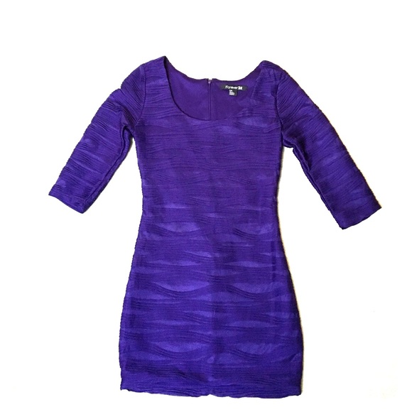 Purple textured dress