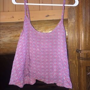 Abercrombie floral tank crop top