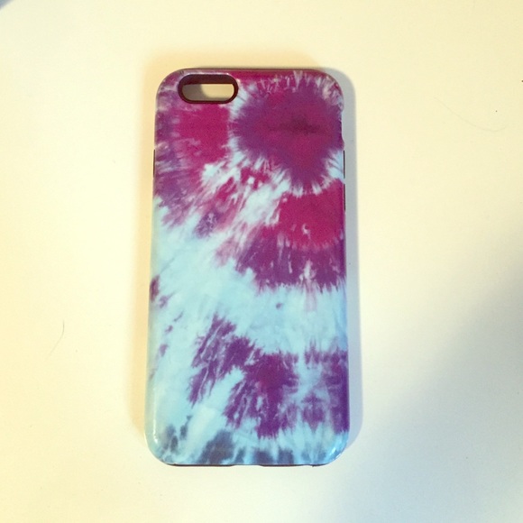 iPhone 6/6s purple and blue tye dye case
