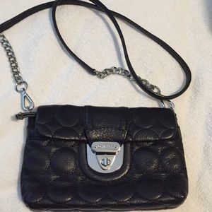 Black leather Calvin Klein bag