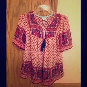 Boho floral gypsy pattern Target shirt blouse