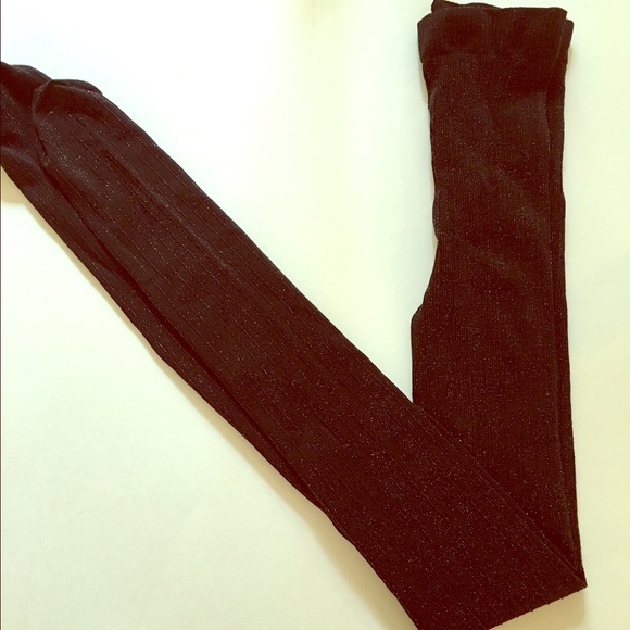 SPARKLY RIBBED TIGHTS
