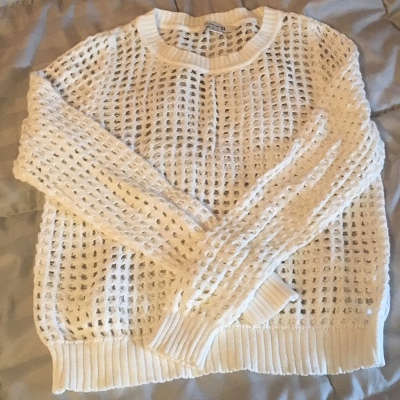 Forever21 white open sweater