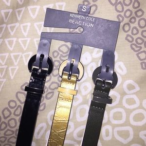 Set of 3 Kenneth Cole size small belts