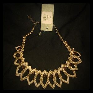 Gold statement necklace