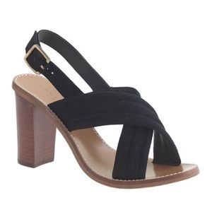 NIB J Crew Marcie suede sandals