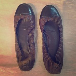 Brown Tory Burch flats