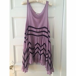 Free People Lavender Trapeze Dress