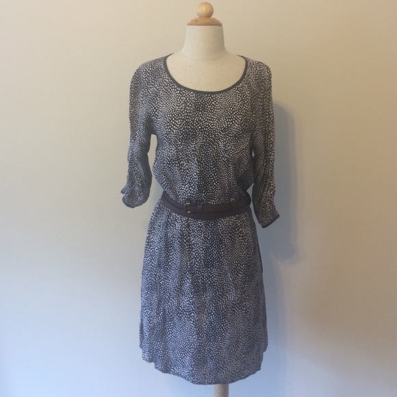 Navy Shirtdress with Belt