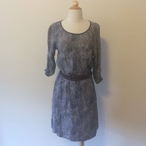 Navy Shirtdress with Belt